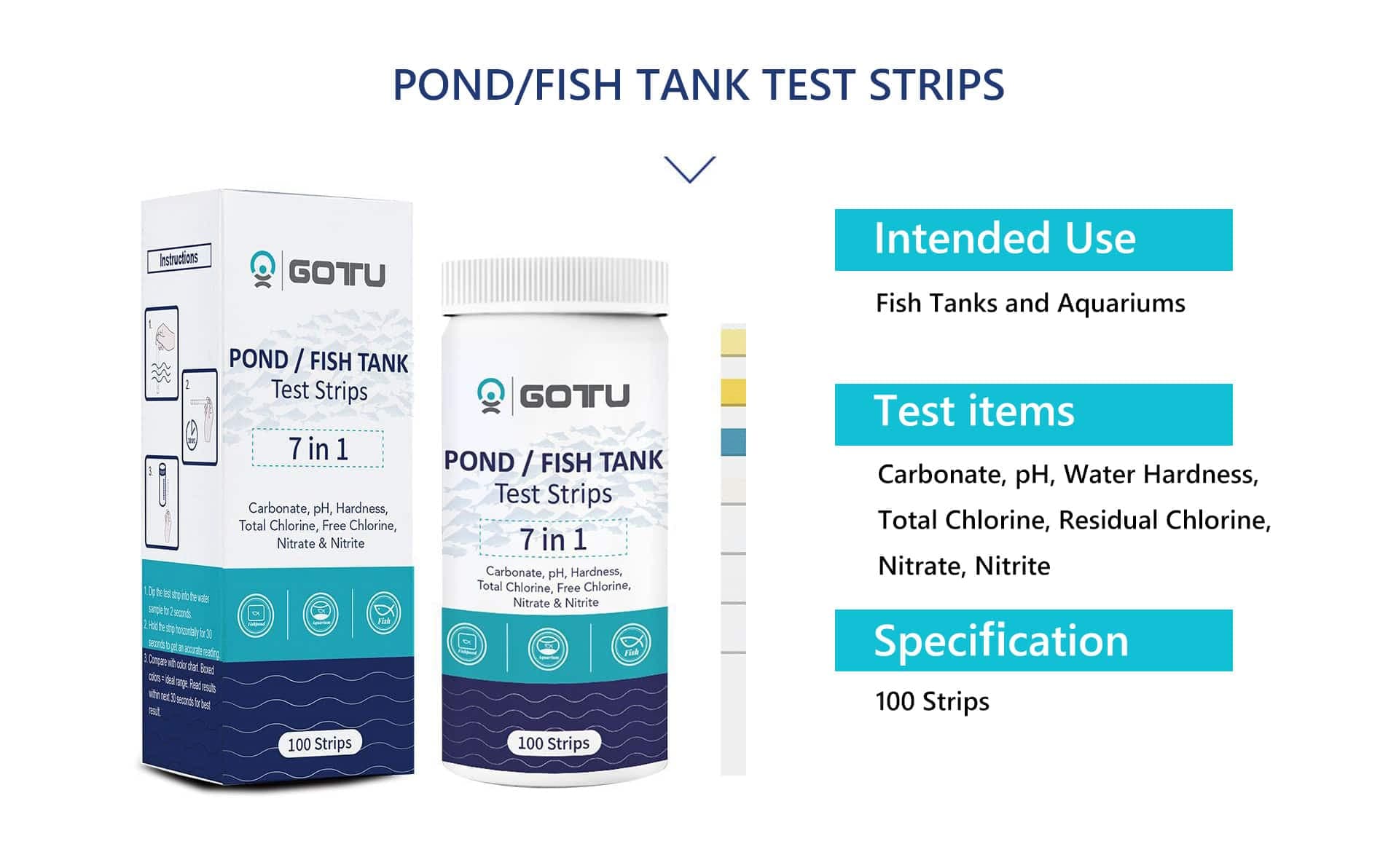 Gt Pond Test Strip